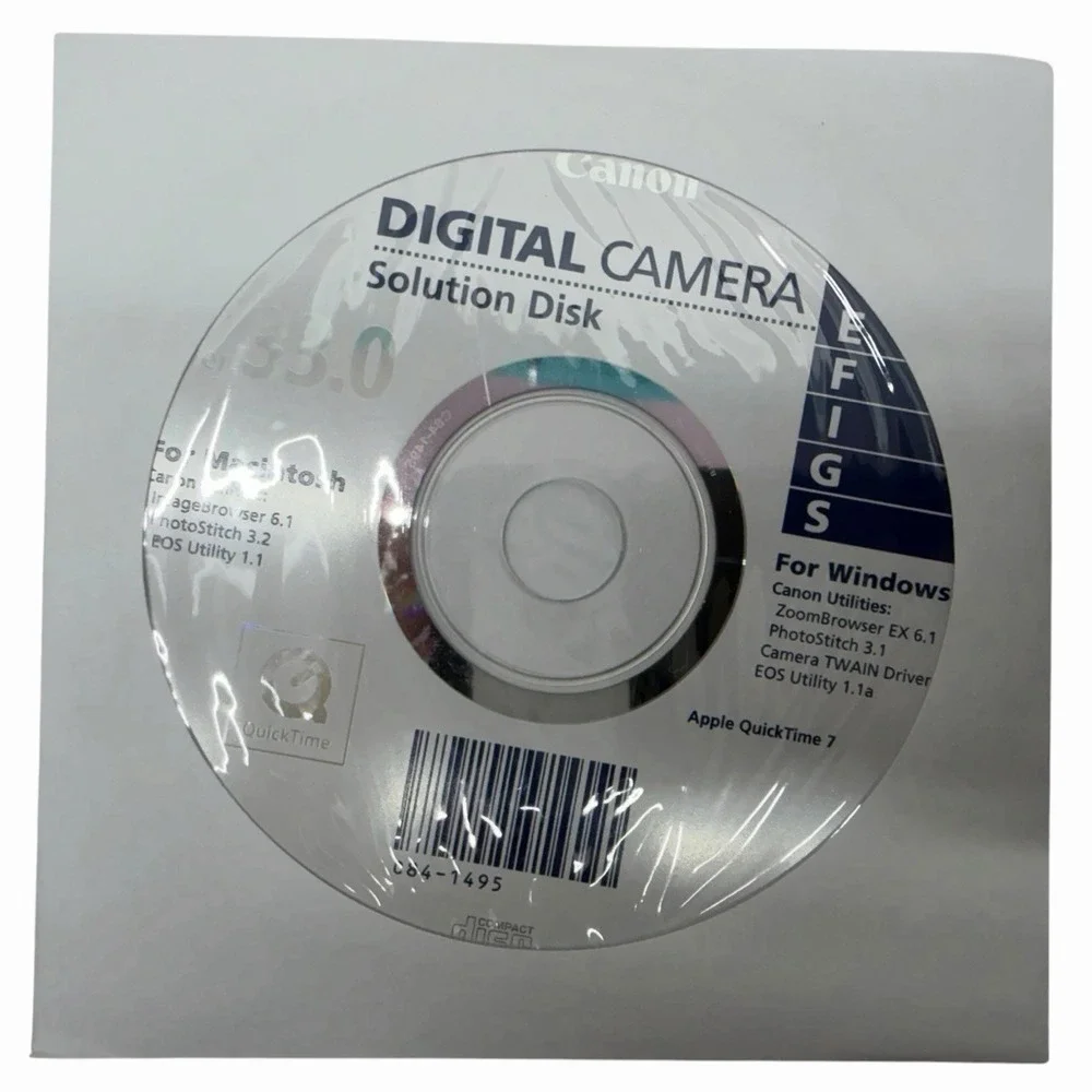 Canon PowerShot A580 8MP Digital Camera Tested Works Box Case Manuals Cables